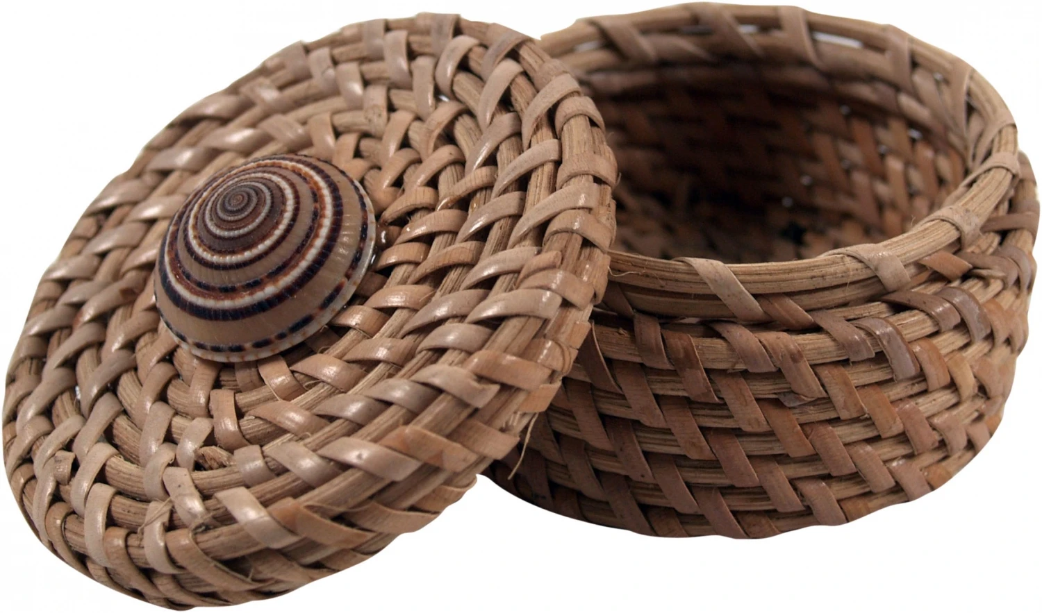 Exotische Bastdose, Schatulle, Schmuck Schachtel - Schnecke - 4x7x7 Cm 3 Exotische Bastdose, Schatulle, Schmuck Schachtel - Schnecke - 4x7x7 Cm – Bild 3