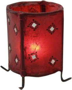 Orientalisches Teelicht `Henna` Nr. 1 - 13x9x9 Cm Ø9 Cm -Deko Haus Store pc089276