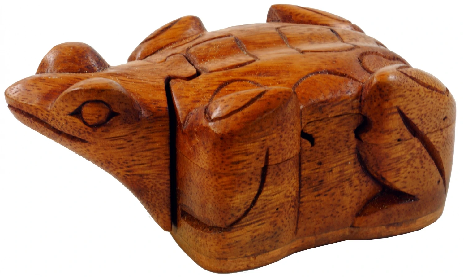 Puzzlebox, Schmuckschatulle, Magic Box, Schachtel Mit Geheim Verschluß - Holzfrosch - 6x14x8 Cm 1 Puzzlebox, Schmuckschatulle, Magic Box, Schachtel Mit Geheim Verschluß - Holzfrosch - 6x14x8 Cm