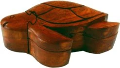 Puzzlebox, Schmuckschatulle, Magic Box, Schachtel Mit Geheim Verschluß - Schildkröte - 5,5x15x7 Cm