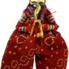 Rajasthan Marionettenpuppe - Arun Jodhpur / Rot - 40x20x8 Cm