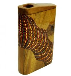 Reise Didgeridoo (Holz) - Modell 5 - 21x14x4,3 Cm Ø28 Cm