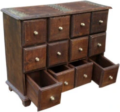 Schubfachschränkchen, Apothekerschränkchen, Schmuck Schränkchen - Modell 7 - 42x51x20 Cm