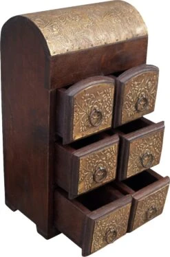 Schubfachschränkchen, Apothekerschränkchen, Schmuck Schränkchen - Modell 8 - 35x20x14 Cm