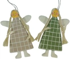 Schutzengel, Weihnachtsengel, Christbaumschmuck, Dekoengel In 3 Farben - 10x5x0,7 Cm