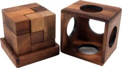 Holzspiel, Geschicklichkeitsspiel, Knobelspiel - Soma - 7x7x7 Cm
