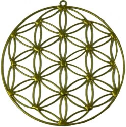 Sonnenfänger, Suncatcher - Blume Des Lebens Gold Ø13 Cm