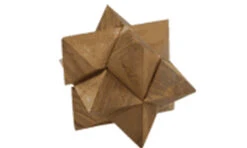Holzspiel, Geschicklichkeitsspiel, Knobelspiel - Puzzle - 9x9x9 Cm
