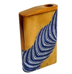 Reise Didgeridoo (Holz) - Modell 5 - 21x14x4,3 Cm Ø28 Cm -Deko Haus Store t 12 15 dsc02129
