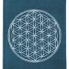 Notizbuch, Tagebuch - Blume Des Lebens Petrol - 17x11x1 Cm