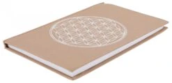 Notizbuch, Tagebuch - Blume Des Lebens Cappuccino - 17x11x1 Cm -Deko Haus Store tisy 18 buecher 17