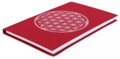 Notizbuch, Tagebuch - Blume Des Lebens Rot - 17x11x1 Cm -Deko Haus Store tisy 18 buecher 20