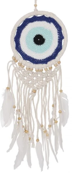 Traumfänger - Blau/weiß/ 17 Cm