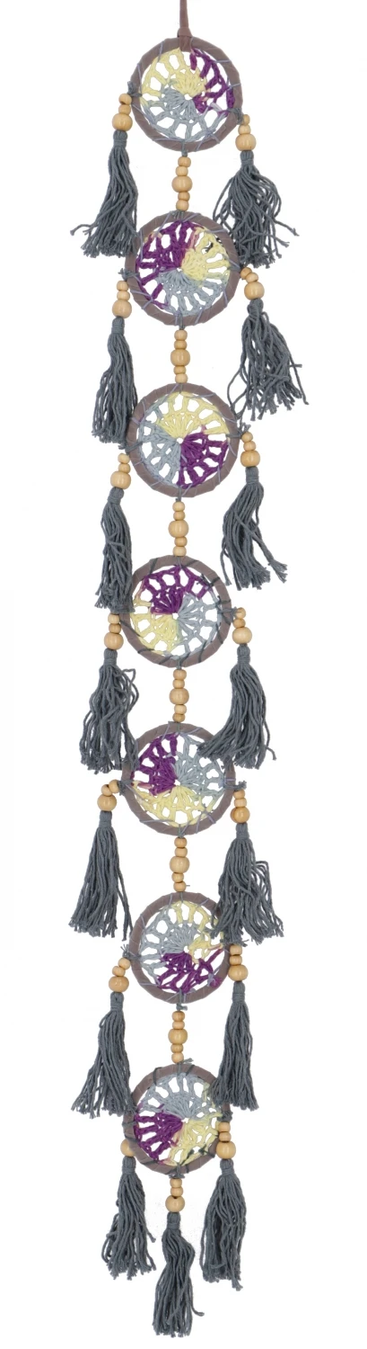 Traumfängerkette - Taubenblau - 45x17x2 Cm Ø17 Cm 1 Traumfängerkette - Taubenblau - 45x17x2 Cm Ø17 Cm