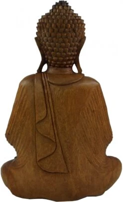 Holzbuddha, Buddha Statue, Handarbeit 50 Cm, Vitarka Mudra, Dunkelbraun - Design 15 5 Holzbuddha, Buddha Statue, Handarbeit 50 Cm, Vitarka Mudra, Dunkelbraun - Design 15 -Deko Haus Store tm 1 17 dsc06293