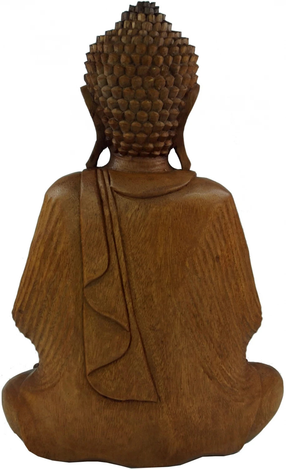 Holzbuddha, Buddha Statue, Handarbeit 50 Cm, Vitarka Mudra, Dunkelbraun - Design 15 3 Holzbuddha, Buddha Statue, Handarbeit 50 Cm, Vitarka Mudra, Dunkelbraun - Design 15 – Bild 3