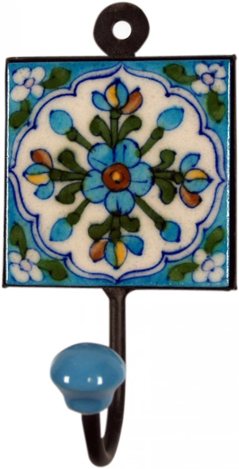 Wandhaken, Garderobenhaken Mit Handgefertigter Fliese, Kleiderhaken (8*8 Cm) - Modell 4 1 Wandhaken, Garderobenhaken Mit Handgefertigter Fliese, Kleiderhaken (8*8 Cm) - Modell 4