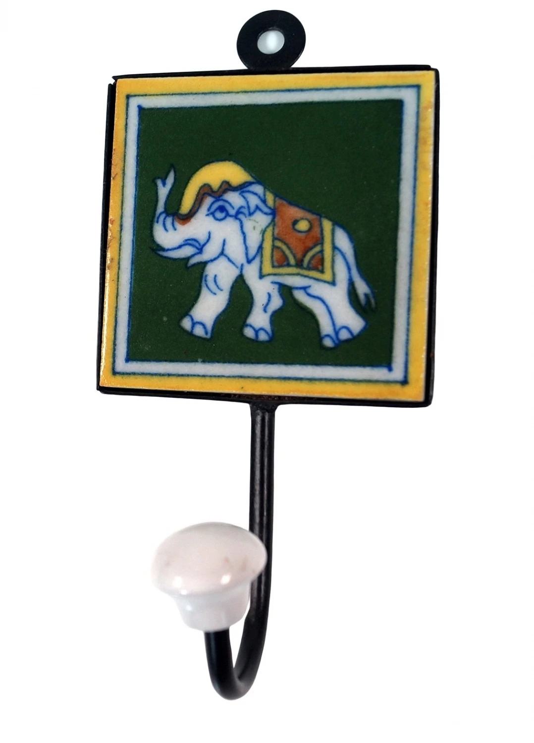 Wandhaken, Garderobenhaken Mit Handgefertigter Fliese, Kleiderhaken (8*8 Cm) - Modell 11 1 Wandhaken, Garderobenhaken Mit Handgefertigter Fliese, Kleiderhaken (8*8 Cm) - Modell 11