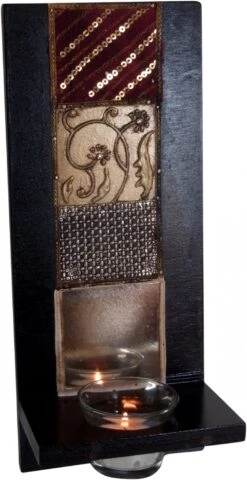 Wandkerzenhalter `Rajasthan` - 30x12x10 Cm