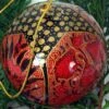 Upcycling Weihnachtskugel Aus Pappmachee, Handbemalter Christbaumschmuck, Kaschmirkugel - Muster 5 - 7x7x7 Cm Ø7 Cm