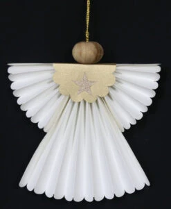 3er Set Origami Weihnachtsschmuck, Weinachts Deko, Fensterdeko - Engel 20cm -Deko Haus Store werimg 6649