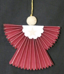 5er Set Origami Weihnachtsschmuck, Weinachts Deko, Fensterdeko - Engel 15cm -Deko Haus Store werimg 6658 1